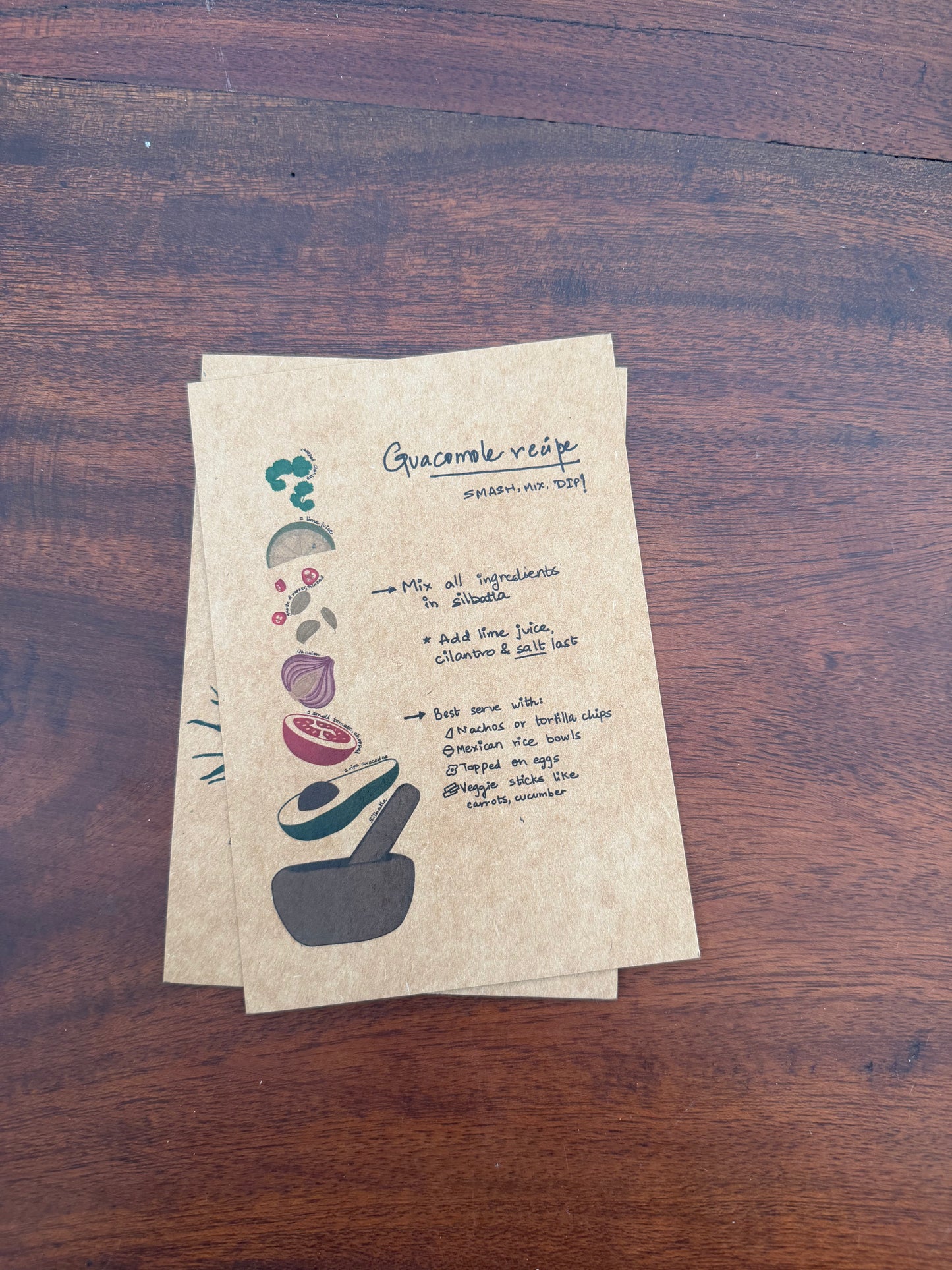 Brown thaali tales (Recipe postcards set of 7)