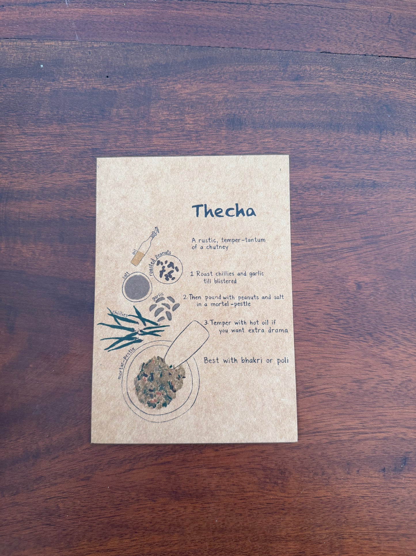 Brown thaali tales (Recipe postcards set of 7)