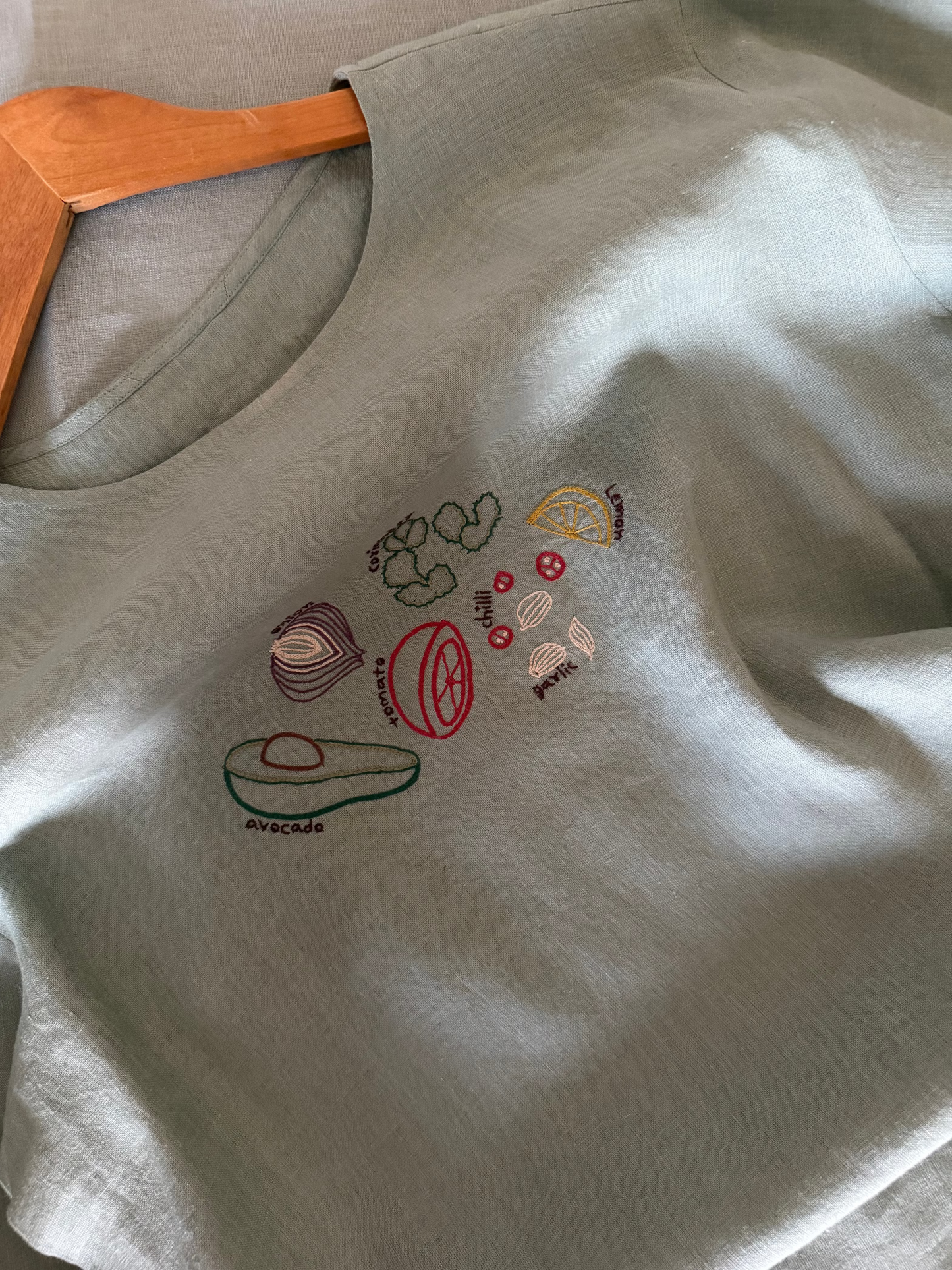 Avocado Staple Linen T-shirt